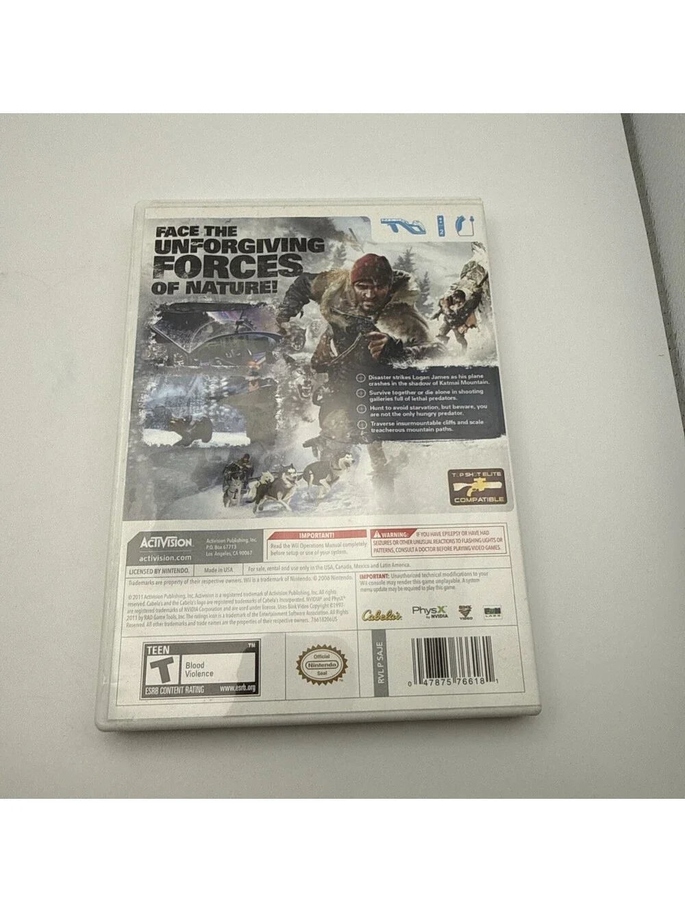 Cabela's Survival - Shadows Of Katmai (Wii, 2011) - CIB